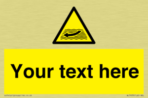 Custom Warning strong river flows